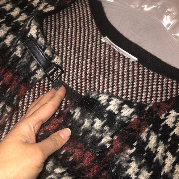 CLEO | Houndstooth Open Coatigan Sweater - Picture 12 of 16